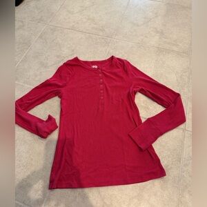 SO Women's Vibrant Red Long Sleeve Tee
